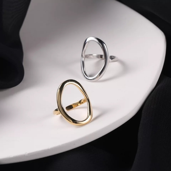 Jewelry - Not for sale🔥 NEW SILVER CIRCLE ADJUSTABLE RING